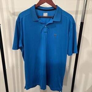 Callaway Opti-Dri Polo Shirt Large – Blue Golf Performance